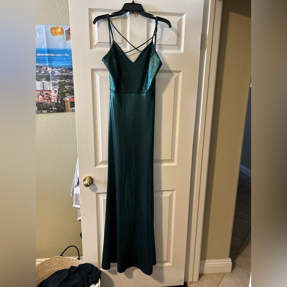 Elegant Green Evening Dress